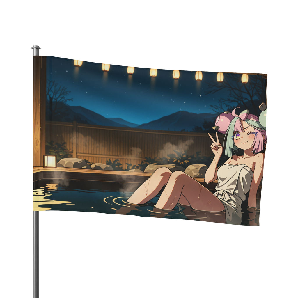Iono Spicy Onsen Pinup Anime Flag — Onsen Pt. 2 (Spicy)