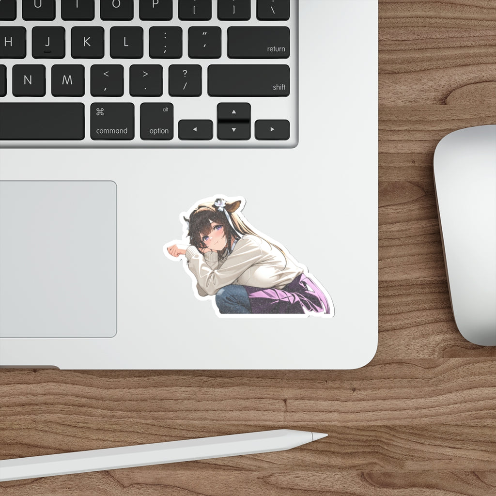 Kashino Azur Lane Anime Vinyl Sticker | Varsity Jacket Soft Cute Fan Art