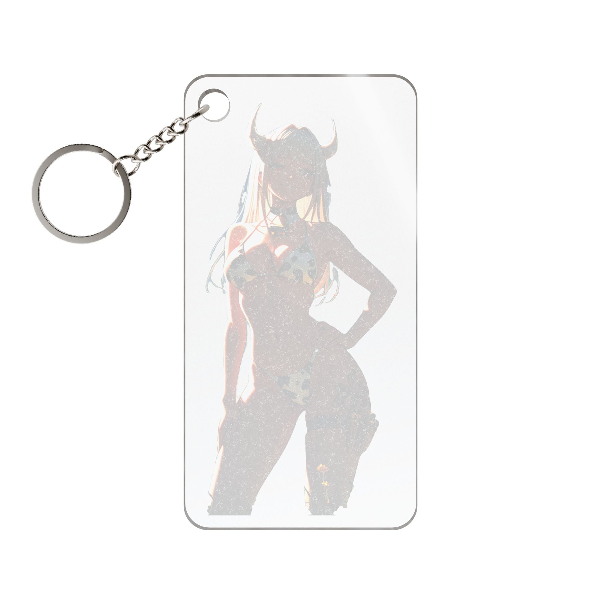 Blanc NIKKE Cow-Print Spicy Anime Keychain Charm Pinup Bag — Cow Girls Pt. 2